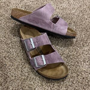 Birkenstock Women's Dusty Lilac Arizona Double Strap Sandals